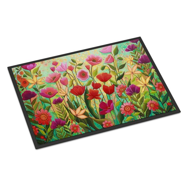 Carolines Treasures 24 x 36 in. Wild Beauty Flowers Indoor or Outdoor Mat PPD3024JMAT - main